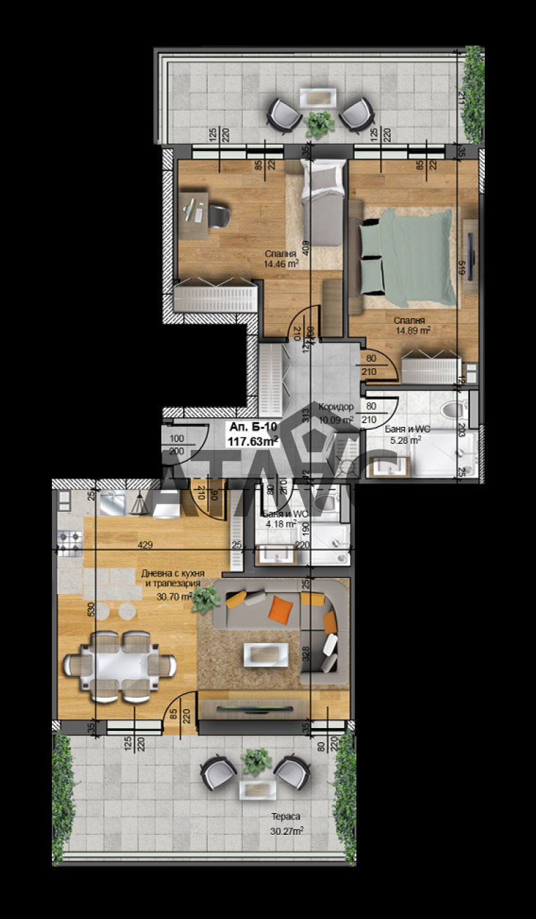 Продава 3-СТАЕН, гр. Пловдив, Отдих и култура, снимка 2 - Апартаменти - 54897269