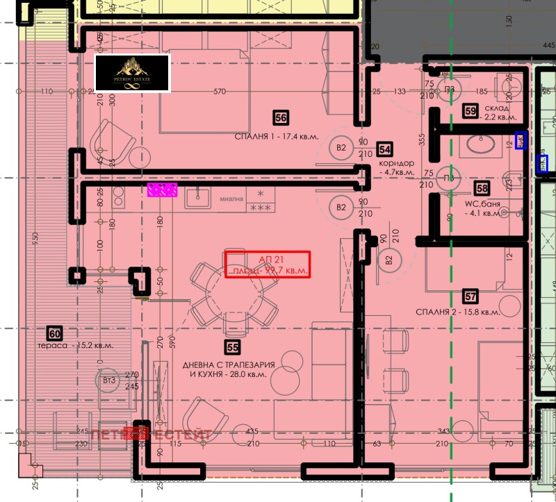 Продава 2-СТАЕН в област Пазарджик, гр. Велинград - 117 кв.м / 111 150 € » 217 390.50 лв., ПЕТРОВ ЕСТЕЙТ