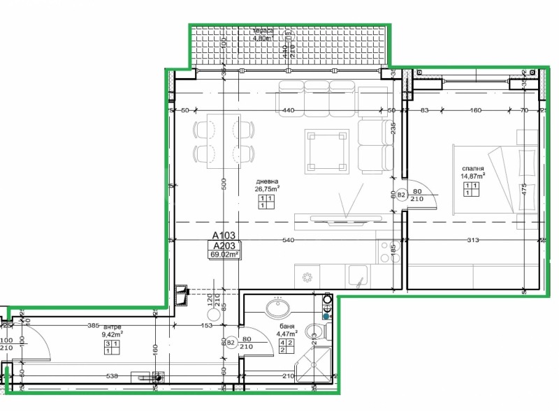 Продава  2-стаен град София , Малинова долина , 82 кв.м | 63830635 - изображение [4]
