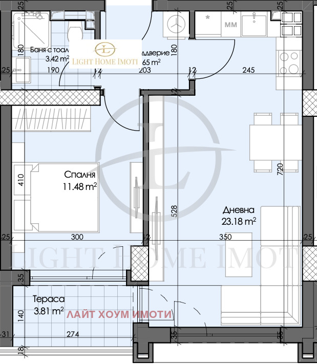 Til salgs  1 soverom Plovdiv , Gagarin , 67 kvm | 96435605 - bilde [6]
