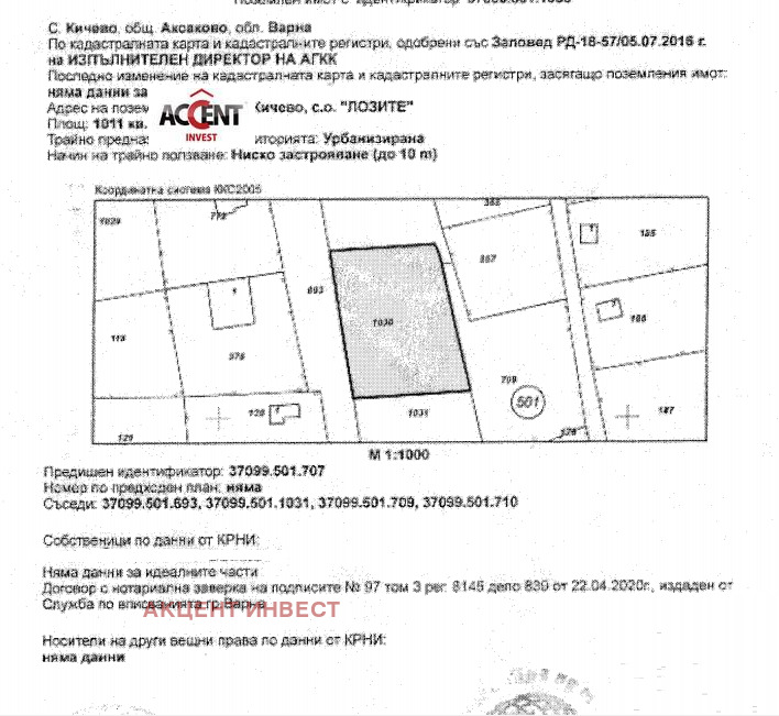 Eladó  Cselekmény Varna , m-t Dobreva csesma , 1011 négyzetméter | 49489593 - kép [2]