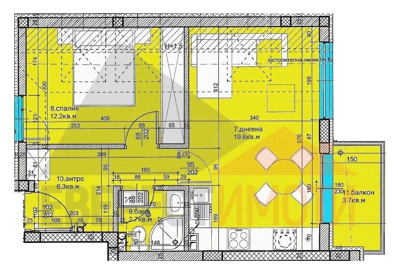 Продава 2-СТАЕН, гр. Пловдив, Кючук Париж, снимка 2 - Aпартаменти - 47922525