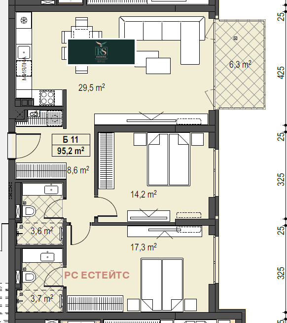 Продава 3-СТАЕН, гр. София, Бояна, снимка 2 - Апартаменти - 52603909
