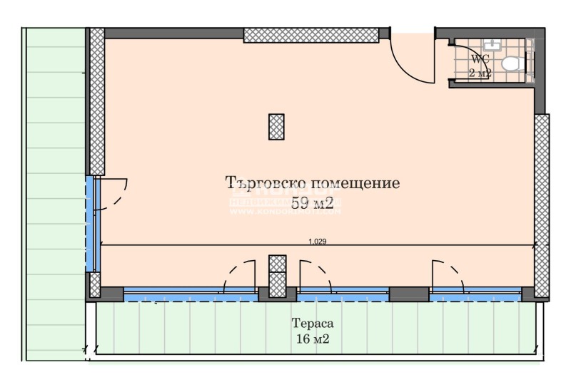 Myytävänä  Toimisto Plovdiv , Karšijaka , 106 neliömetriä | 50263020 - kuva [2]