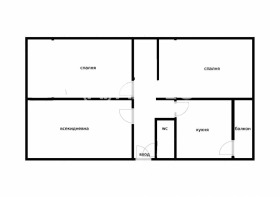 2 soverom Meden rudnik - zona B, Burgas
