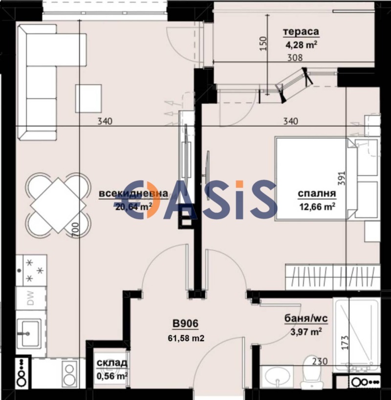 Продава  2-стаен град Бургас , Център , 62 кв.м | 73788253 - изображение [5]