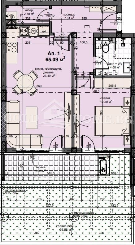Продава 2-СТАЕН, гр. Пловдив, Кършияка