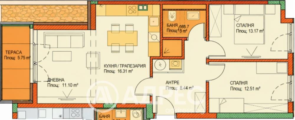 Продава 3-СТАЕН, гр. София, Център, снимка 3 - Апартаменти - 54604832