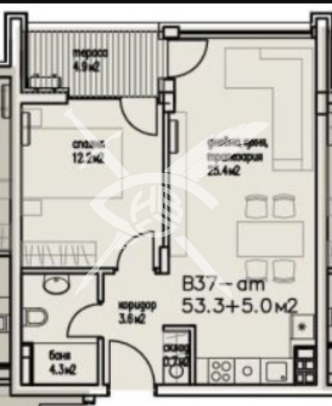 Продава 2-СТАЕН, гр. Бургас, Сарафово, снимка 1 - Aпартаменти - 48364046