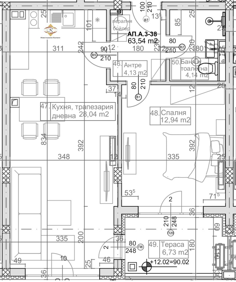 Продава  2-стаен град Варна , к.к. Слънчев ден , 64 кв.м | 61779212