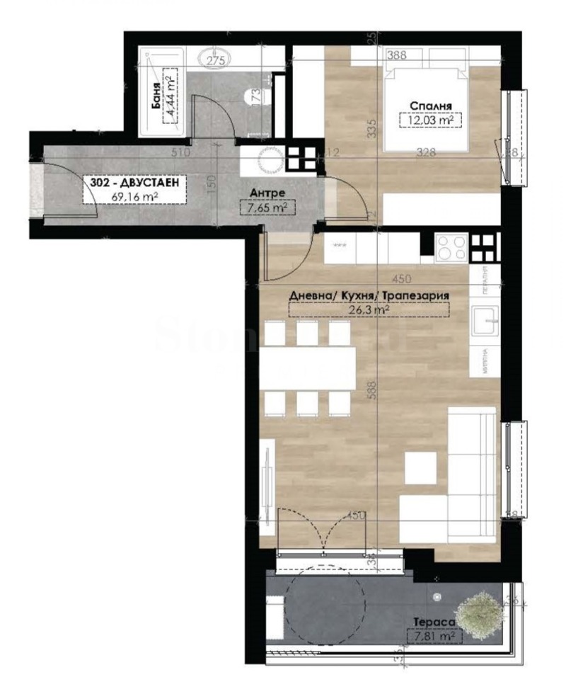 Продава 2-СТАЕН, гр. София, Витоша, снимка 2 - Апартаменти - 53112668