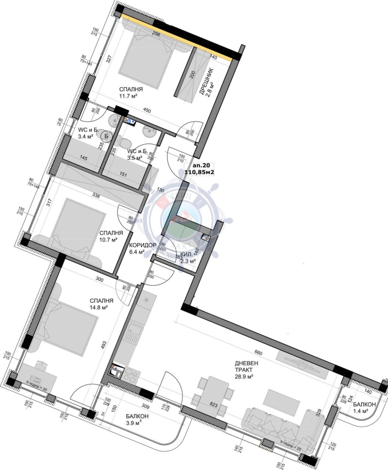 Продава  4-стаен, град Варна, Владислав Варненчик 1 •  136 170 EUR • ID 58566355 — holmes.bg - [1] 