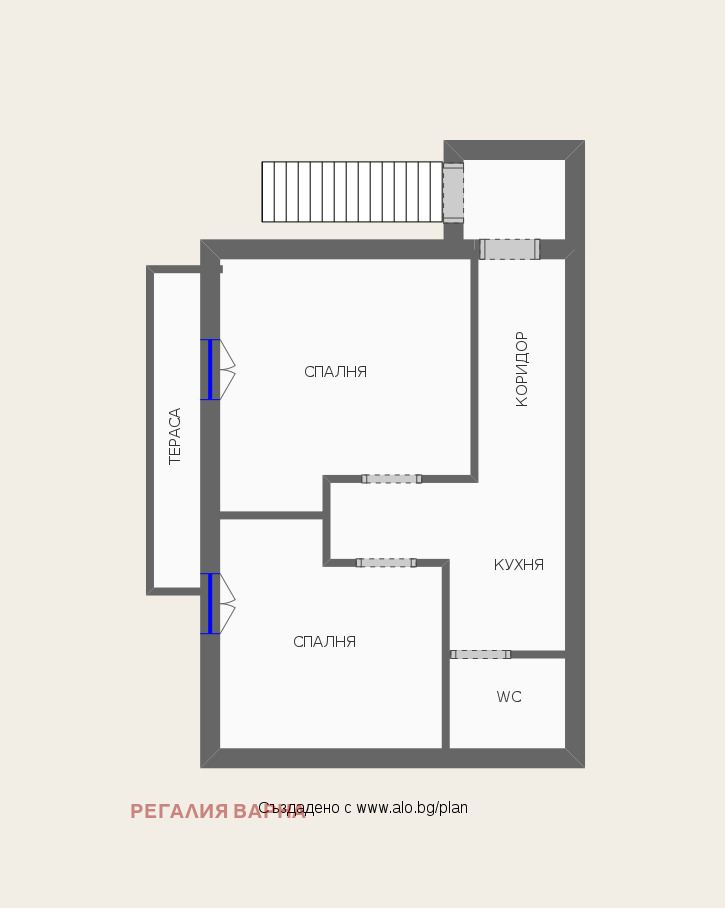 Продава ЕТАЖ ОТ КЪЩА, гр. Варна, Цветен квартал, снимка 6 - Етаж от къща - 49110321