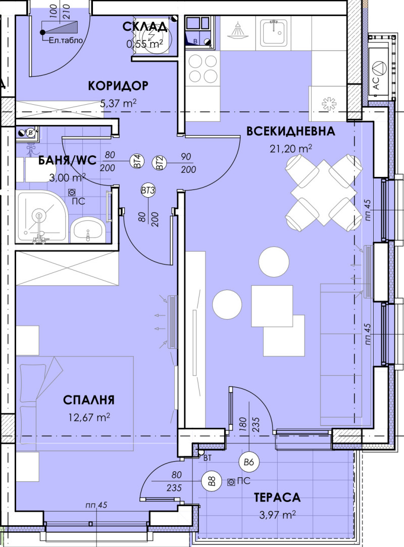 Продава 2-СТАЕН, гр. Пловдив, Южен, снимка 4 - Апартаменти - 52332899
