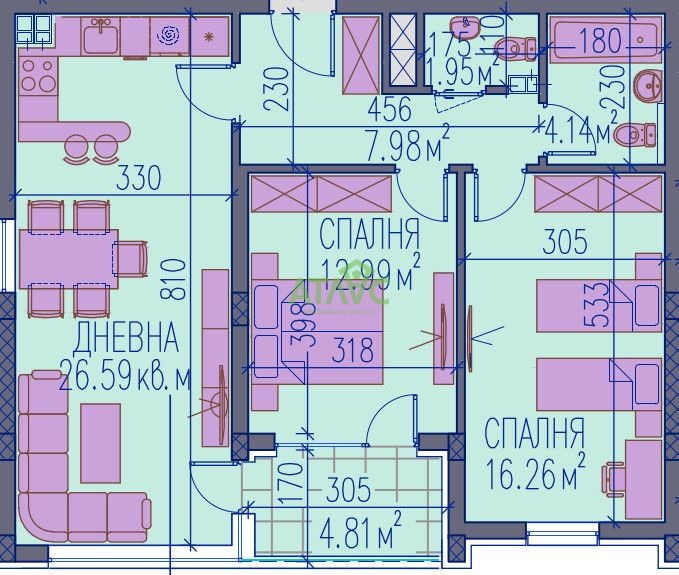 Продава 3-СТАЕН, гр. Пловдив, Център, снимка 1 - Aпартаменти - 47496427