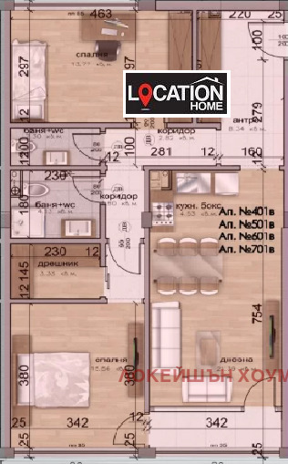 Продаја  2 спаваће собе Софија , Гоце Делчев , 107 м2 | 20878071 - слика [6]