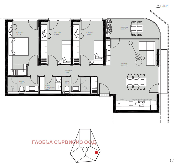 En venta  3+ dormitorios Sofia , Ovcha kupel , 158 metros cuadrados | 52199859