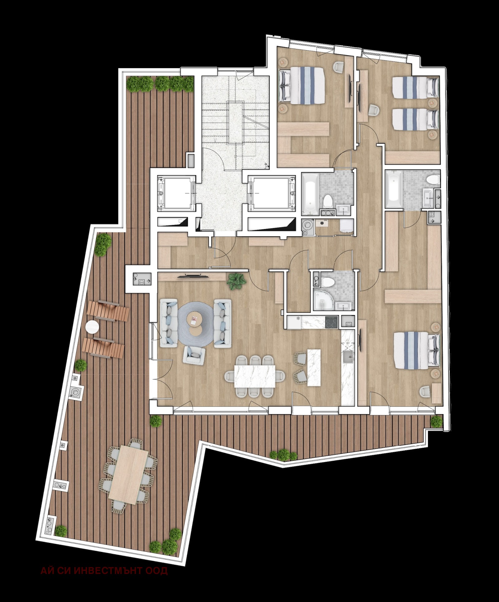 Продава 4-СТАЕН, гр. София, Кръстова вада, снимка 2 - Апартаменти - 51200998