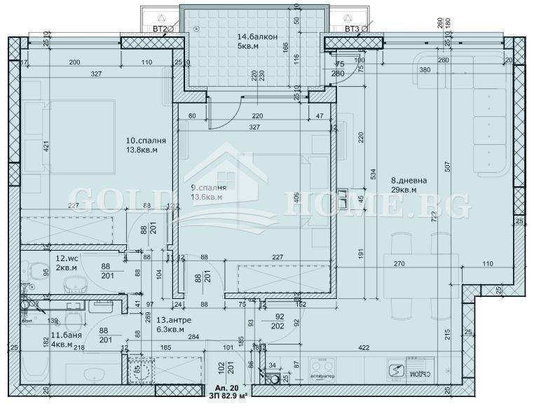 Продава  3-стаен град Пловдив , Остромила , 94 кв.м | 78201514 - изображение [2]