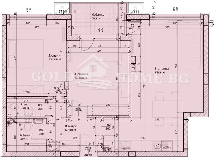 Продава  3-стаен град Пловдив , Остромила , 94 кв.м | 78201514 - изображение [3]