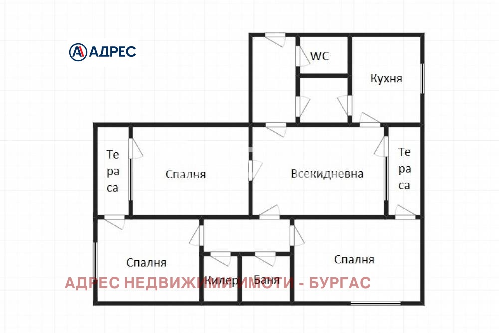 Продава МНОГОСТАЕН, гр. Бургас, Възраждане, снимка 4 - Апартаменти - 53794068