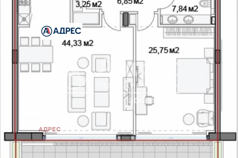 Na prodej  1 ložnice Varna , k.k. Slančev den , 165 m2 | 43402524 - obraz [4]