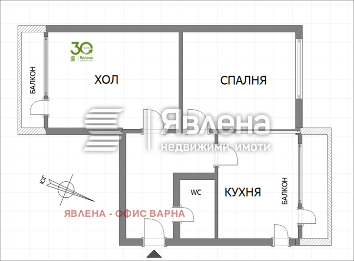 Na sprzedaż  1 sypialnia Warna , Cweten kwartal , 61 mkw | 36733036