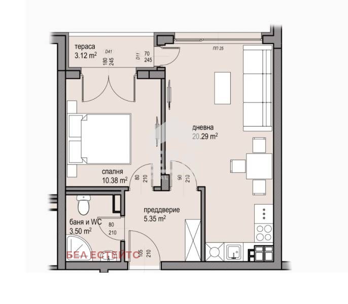 Продава 2-СТАЕН, гр. София, Малинова долина, снимка 5 - Апартаменти - 53771269