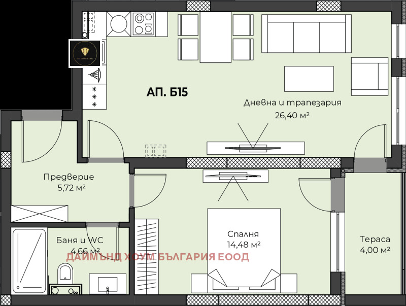 Продава 2-СТАЕН, гр. Пловдив, Пещерско шосе, снимка 2 - Aпартаменти - 49220633