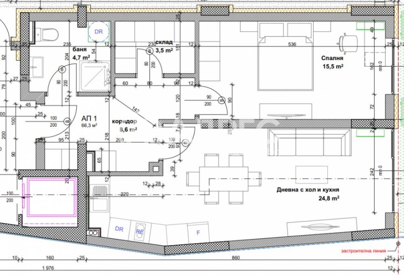 In vendita  1 camera da letto Sofia , Banishora , 81 mq | 79633417 - Immagine [3]