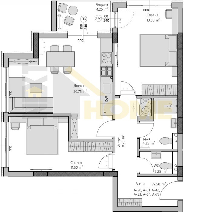 Продава  2-стаен град Пловдив , Христо Смирненски , 72 кв.м | 10476741 - изображение [11]