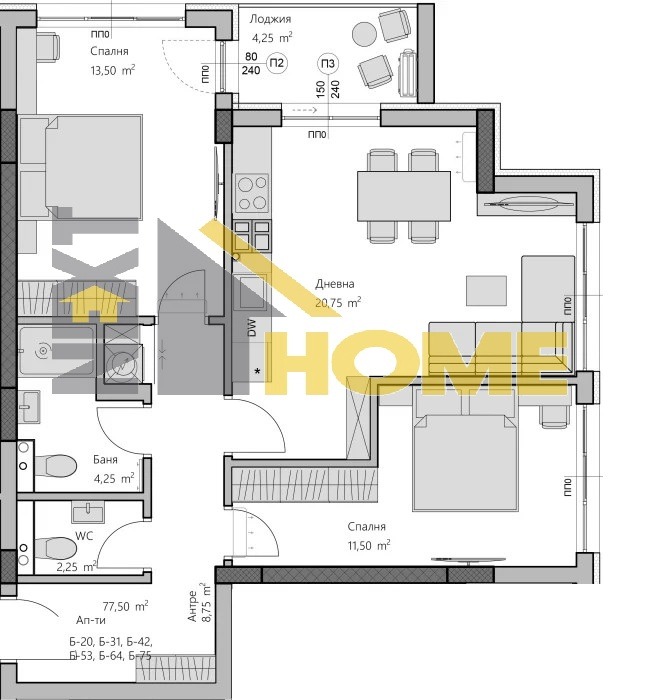 Продава  2-стаен град Пловдив , Христо Смирненски , 72 кв.м | 10476741 - изображение [10]