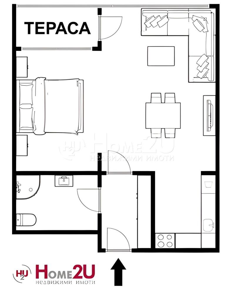 Продава 1-СТАЕН, гр. Пловдив, Тракия, снимка 7 - Апартаменти - 53966414
