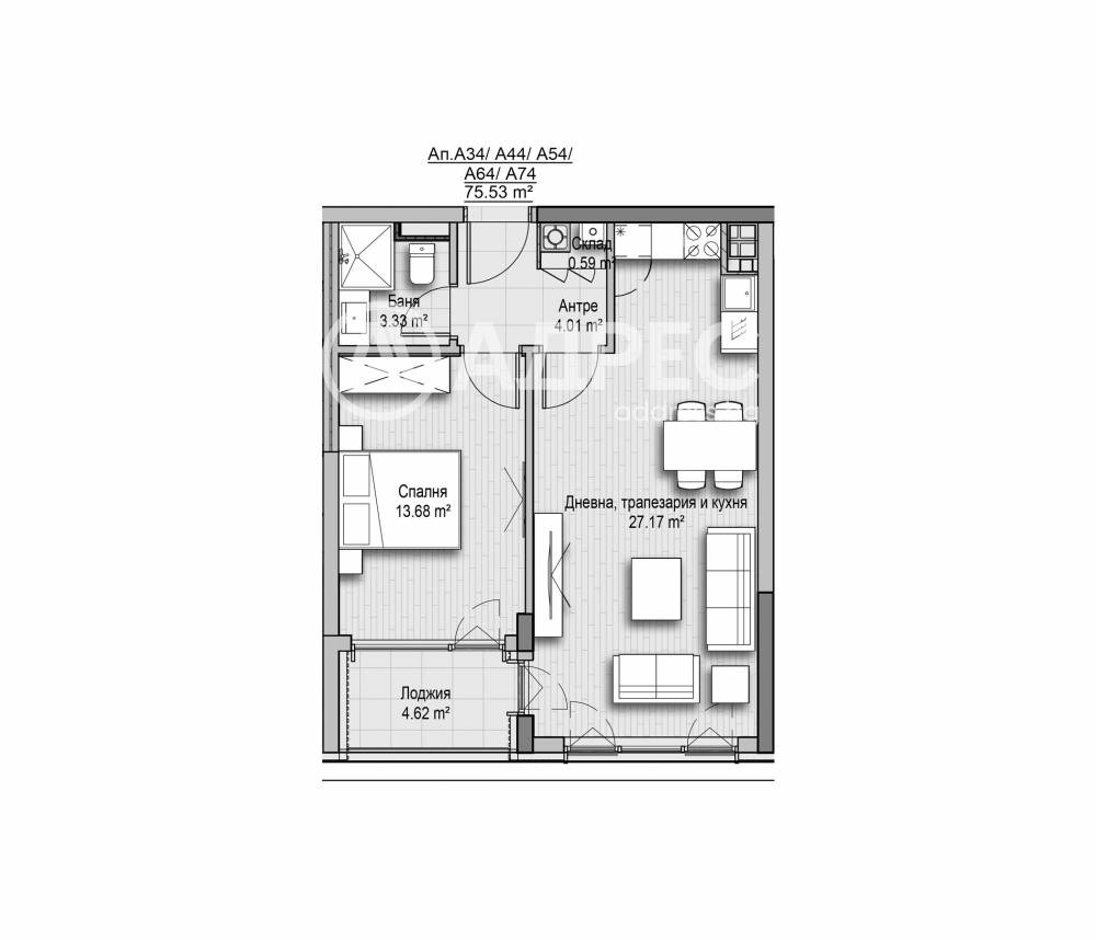 Продава 2-СТАЕН, гр. София, Кръстова вада, снимка 4 - Апартаменти - 54781179
