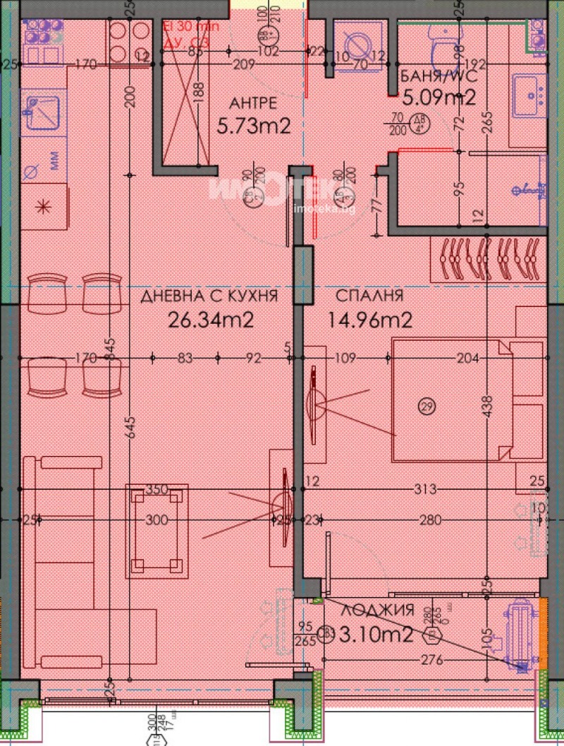 Til salgs  1 soverom Plovdiv , Trakija , 76 kvm | 38333121 - bilde [4]