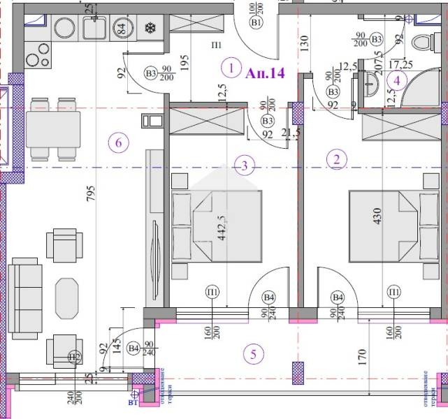 À venda  2 quartos Sofia , Malinova dolina , 92 m² | 13890458 - imagem [5]