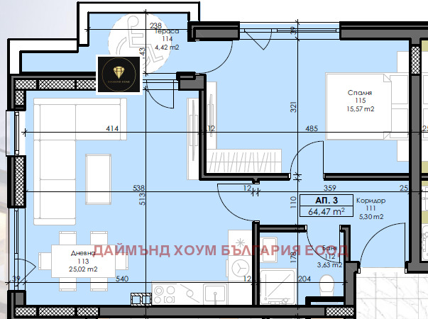 Продава 2-СТАЕН, гр. Пловдив, Христо Смирненски, снимка 2 - Aпартаменти - 47361995