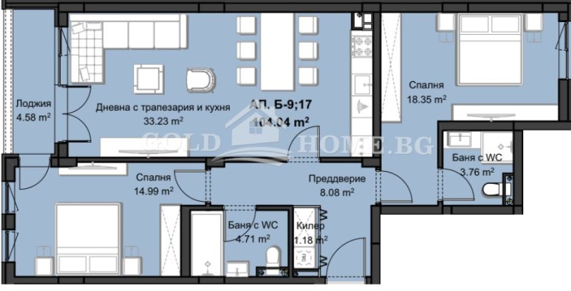 Til salg  2 soveværelser Plovdiv , Hristo Smirnenski , 129 kvm | 65627293 - billede [2]