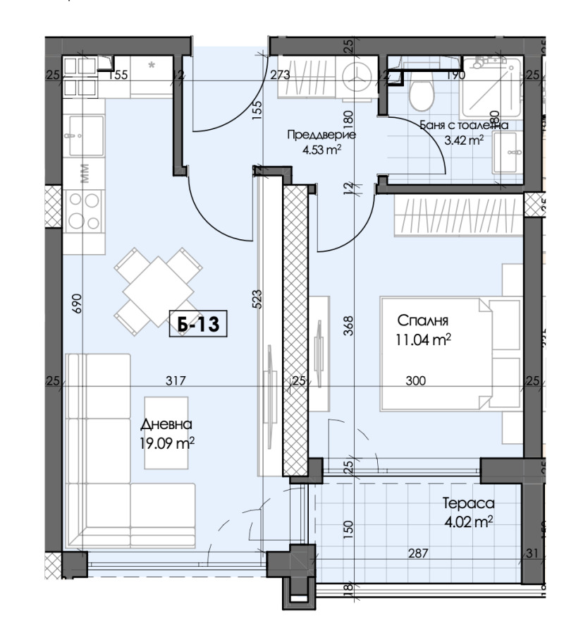 Продава 2-СТАЕН, гр. Пловдив, Гагарин, снимка 4 - Aпартаменти - 49313740