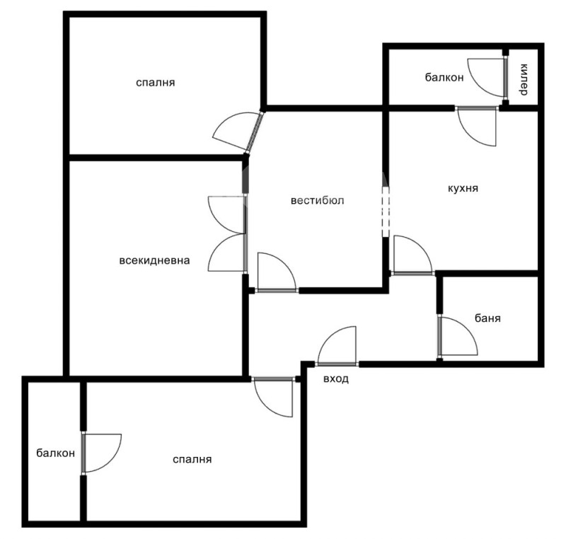 In vendita  3+ camere da letto Sofia , Tsentar , 106 mq | 43598201 - Immagine [4]