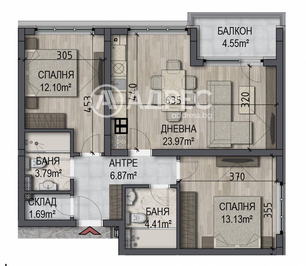 Продава 3-СТАЕН, гр. София, Овча купел, снимка 4 - Апартаменти - 55324531