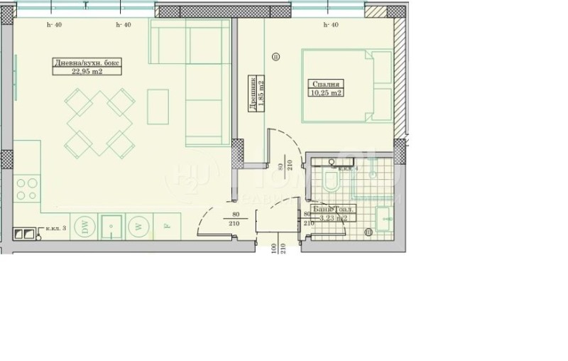 На продаж  1 спальня Варна , Възраждане 3 , 55 кв.м | 51889866 - зображення [2]