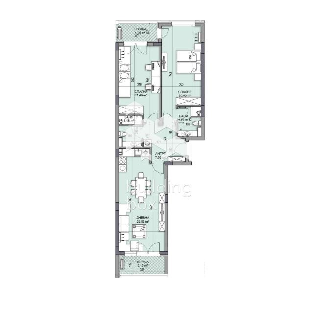 Na prodej  2 ložnice Plovdiv , Gagarin , 122 m2 | 69472381 - obraz [2]