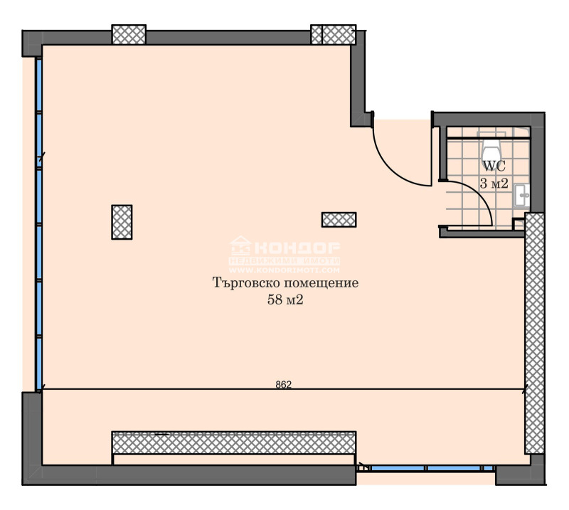 En venta  Oficina Plovdiv , Karshiyaka , 89 metros cuadrados | 42290079 - imagen [2]