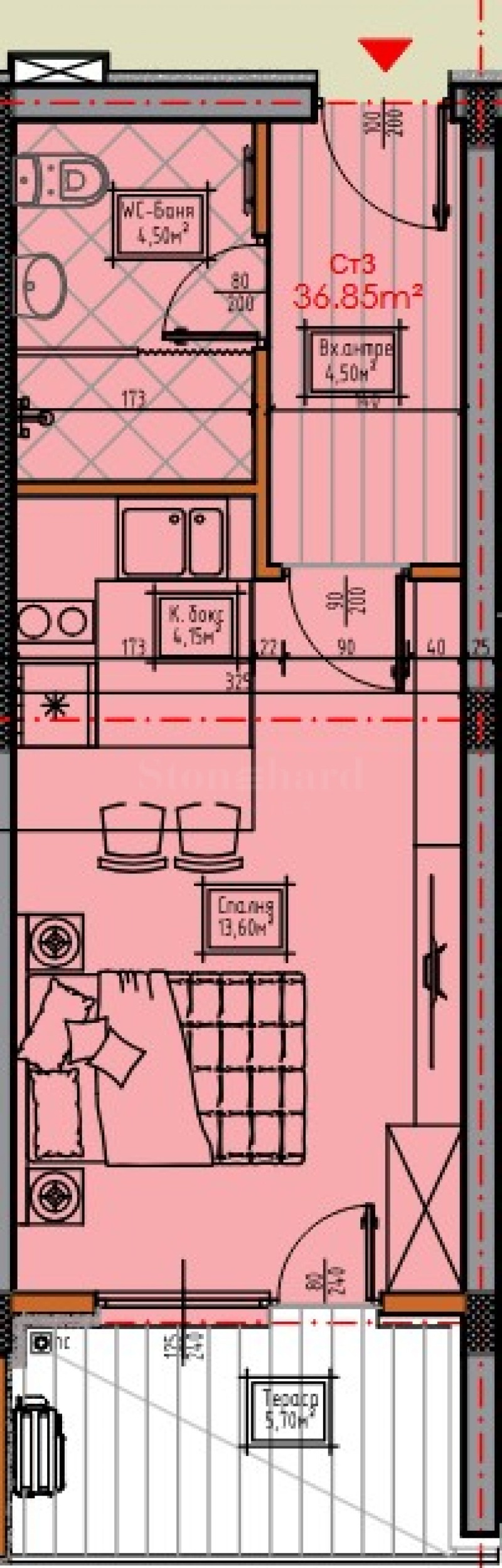 Продава 1-СТАЕН, к.к. Слънчев бряг, област Бургас, снимка 2 - Апартаменти - 53119917