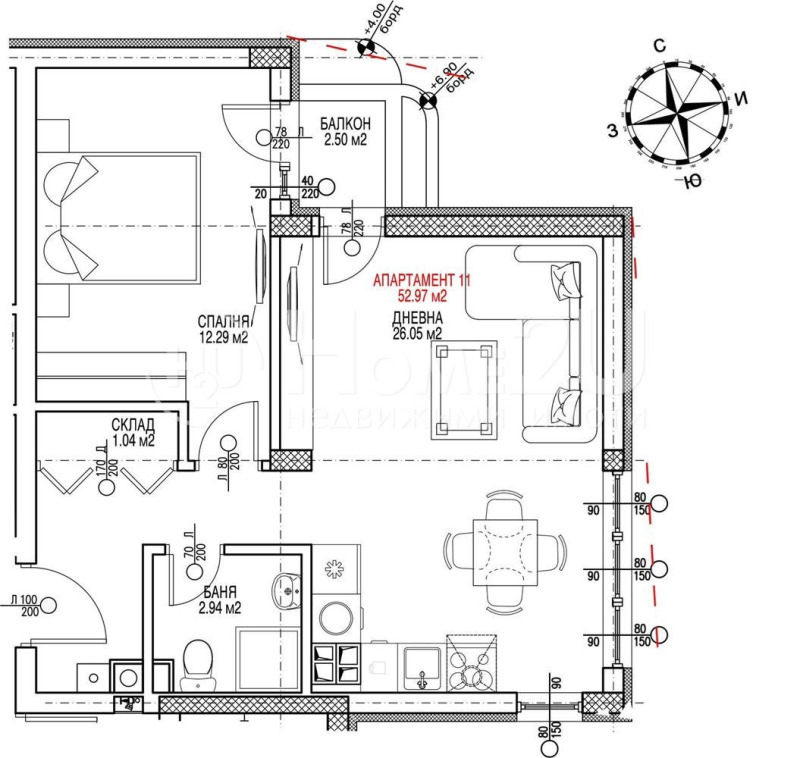 Na prodej  1 ložnice Sofia , Vitoša , 60 m2 | 26563042 - obraz [9]