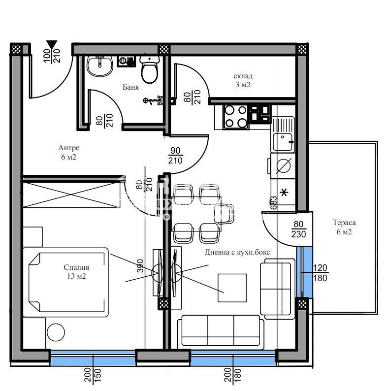 Eladó  1 hálószoba Plovdiv , Belomorski , 64 négyzetméter | 39258486 - kép [4]