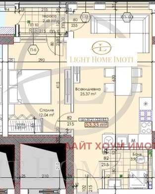 De vânzare  1 dormitor Plovdiv , Traciia , 66 mp | 90889585 - imagine [3]