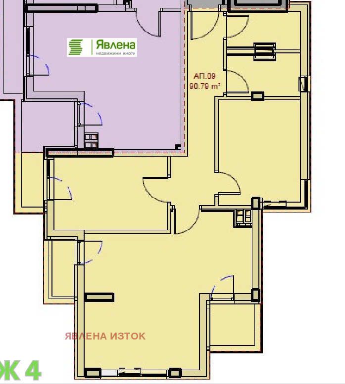 Satılık  2 yatak odası Sofia , Krasno selo , 106 metrekare | 55320388 - görüntü [2]