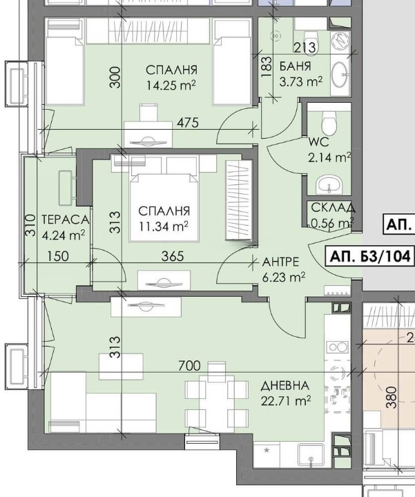 Продава 3-СТАЕН, гр. Бургас, област Бургас, снимка 2 - Апартаменти - 52403457